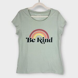Wound Up sage green Be Kind graphic tee XXL short sleeve t-shirt kindness unity